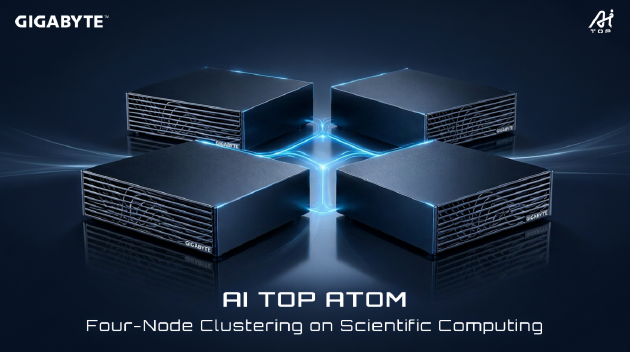 技嘉推出AI TOP ATOM四机集群，展示地端AI扩展能力突破